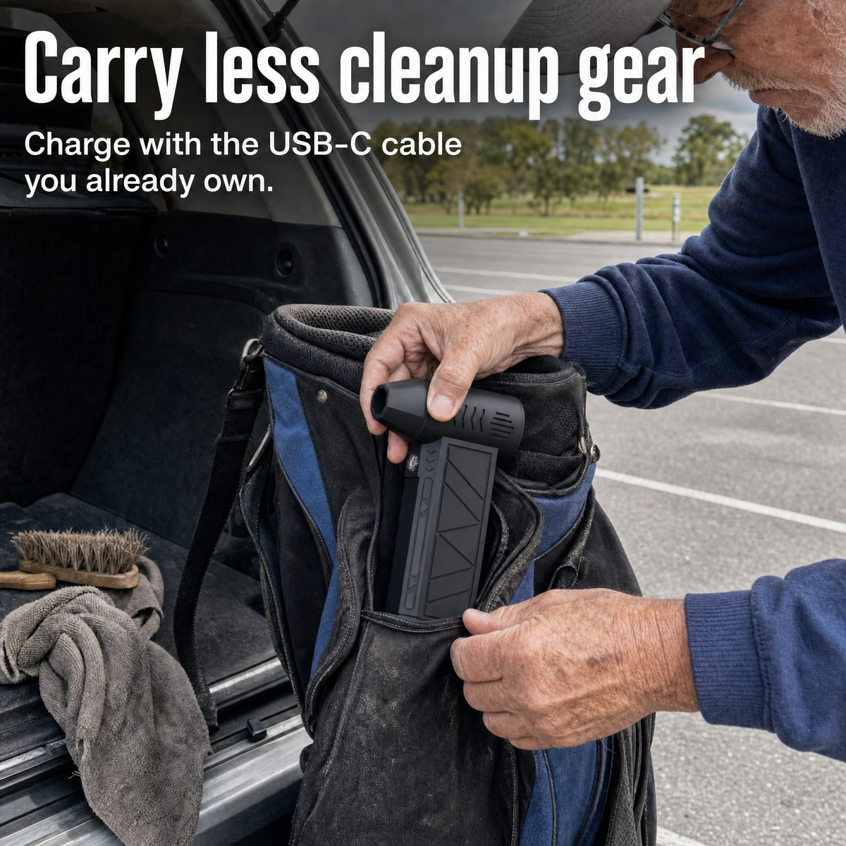 Carry less cleanup gear