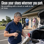 Clean your shoes wherever you park