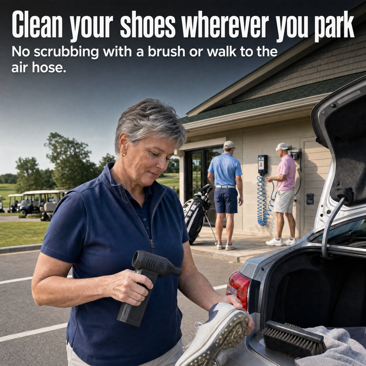 Clean your shoes wherever you park